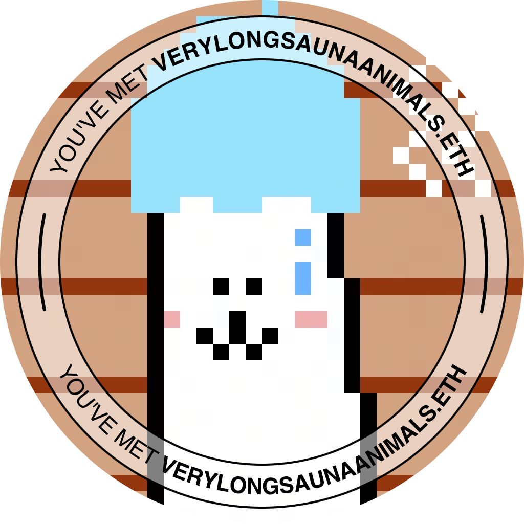You've met verylongsaunaanimals.eth - April 2023 POAP image