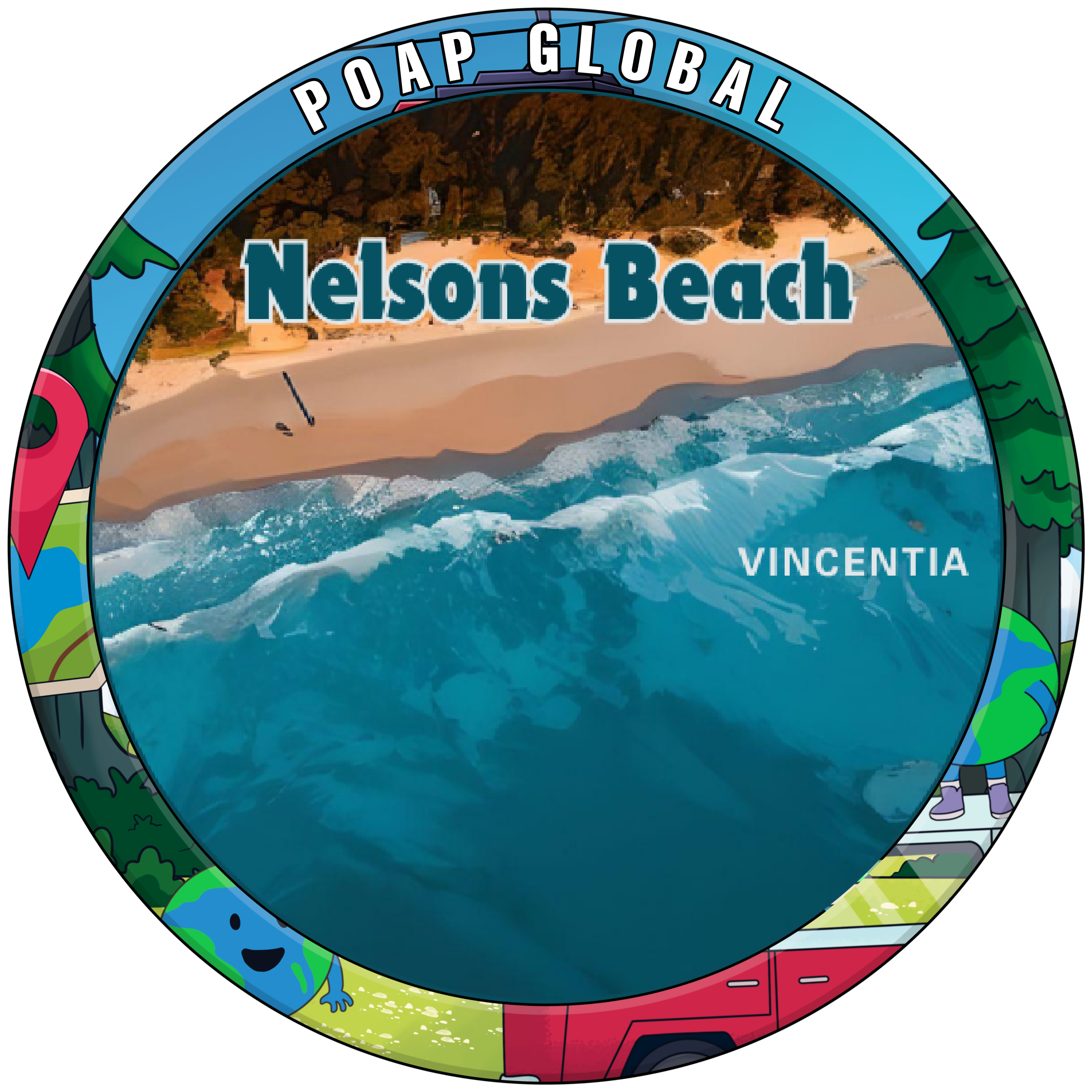 You've visited Nelsons Beach Vincentia - POAP Global POAP image