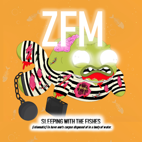 Zombie Fish Mafia Community #574 Sleeping With The Fishes POAP image